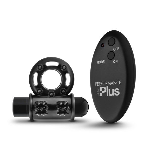 Performance Plus Thunder Wireless Remote Rechargeable Vibrating Cockring Black