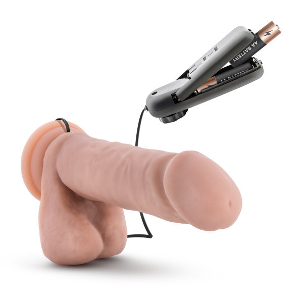 Loverboy Goalie Vibrating 8 Realistic Dildo Vanilla "