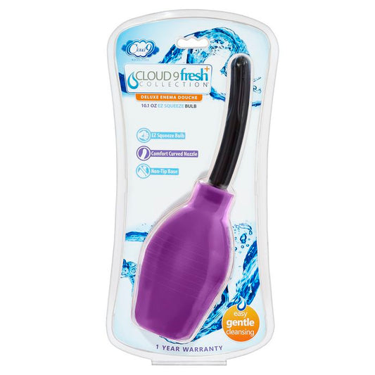 Cloud 9 Fresh + Deluxe Anal Soft Tip Enema Douche Oz W/ Ez Squeeze Bulb