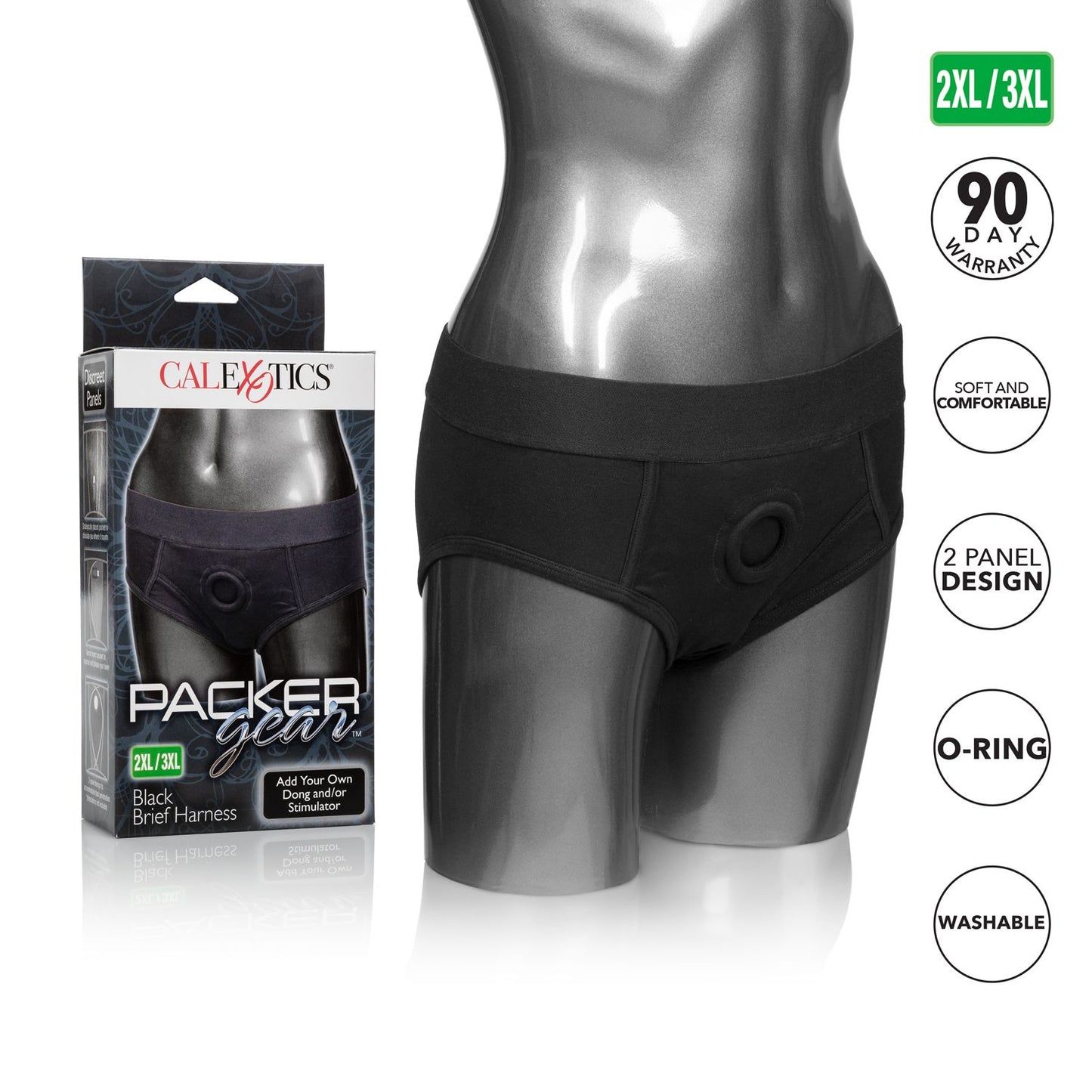 Packer Gear Black Brief Harness