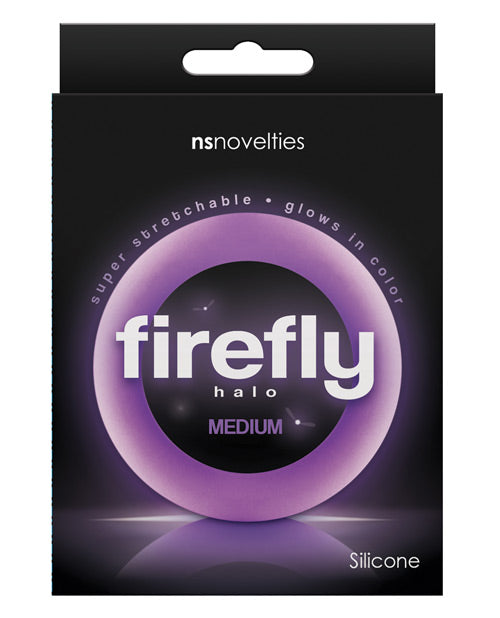 Firefly Halo Large Cockring - Blue
