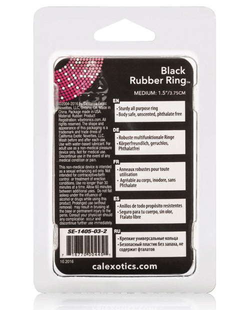 Black Rubber Ring - Large