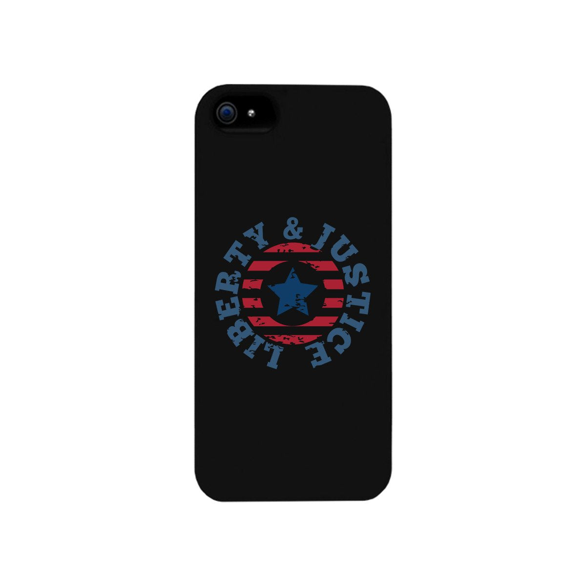 Liberty & Justice Black Phone Case