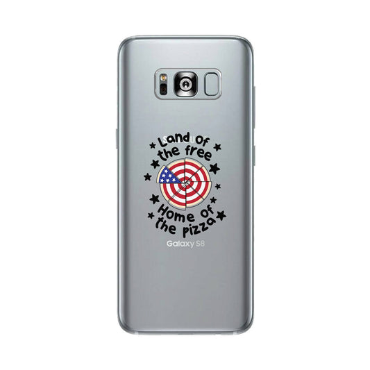 Land Of The Free Home Of The Pizza Clear Phone Case
