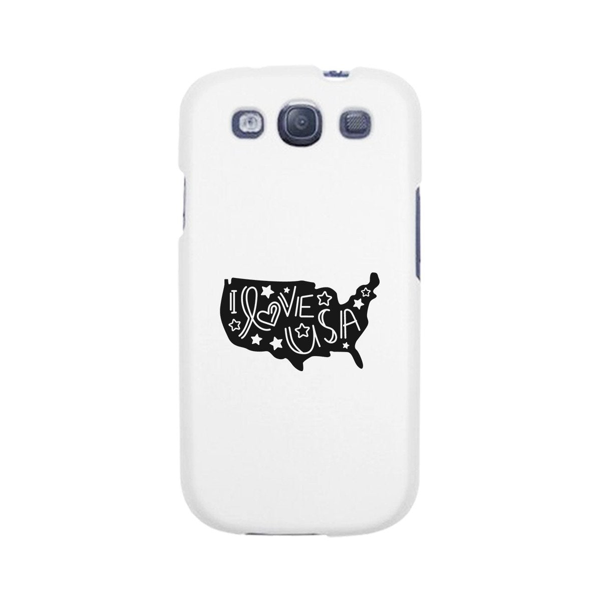 I Love USA White Phone Case