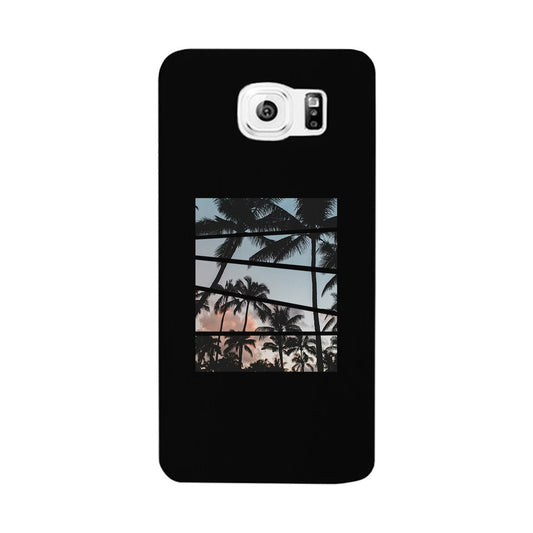 Palm Trees Split Black Phone Case