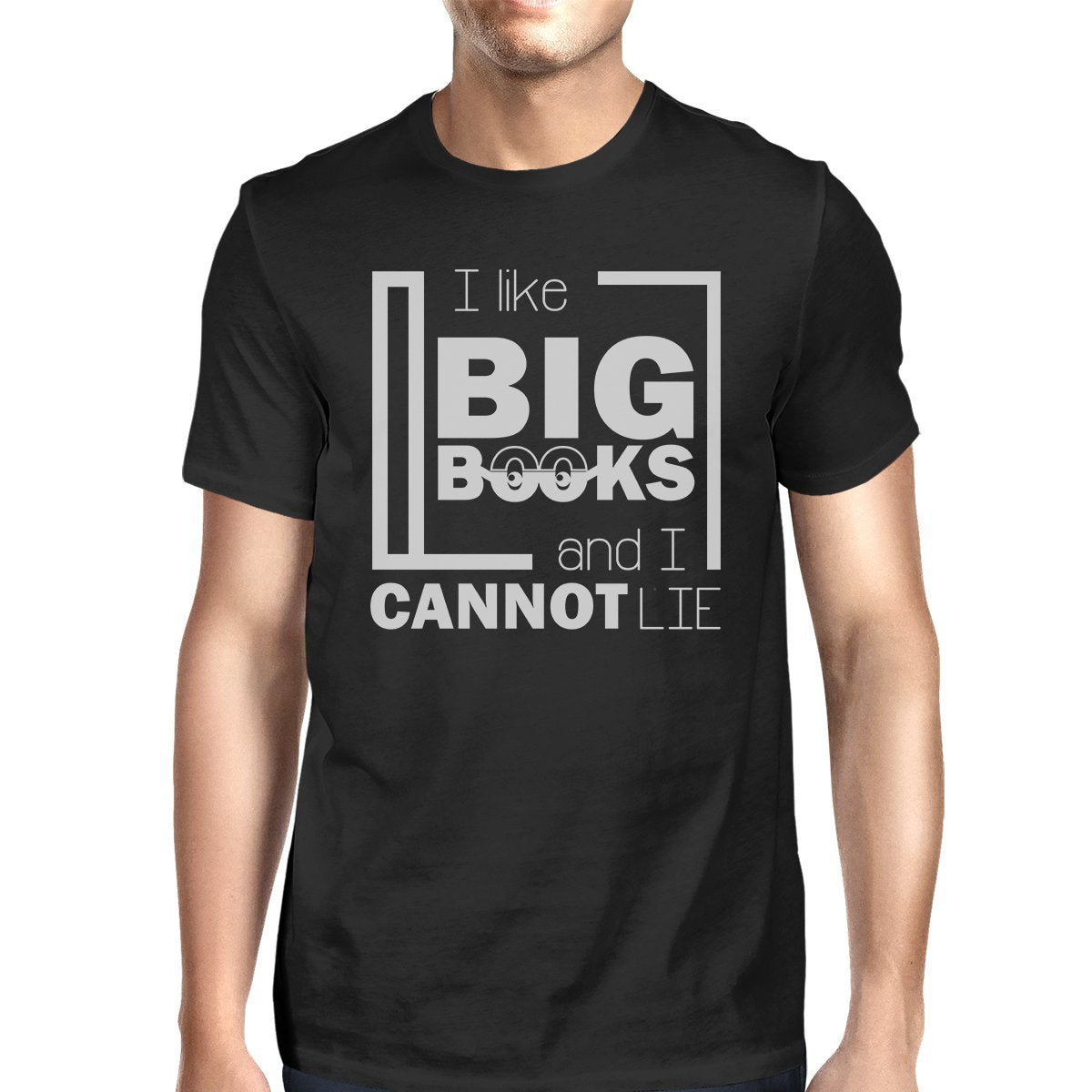 I Like Big Books Cannot Lie Mens Black Shirt
