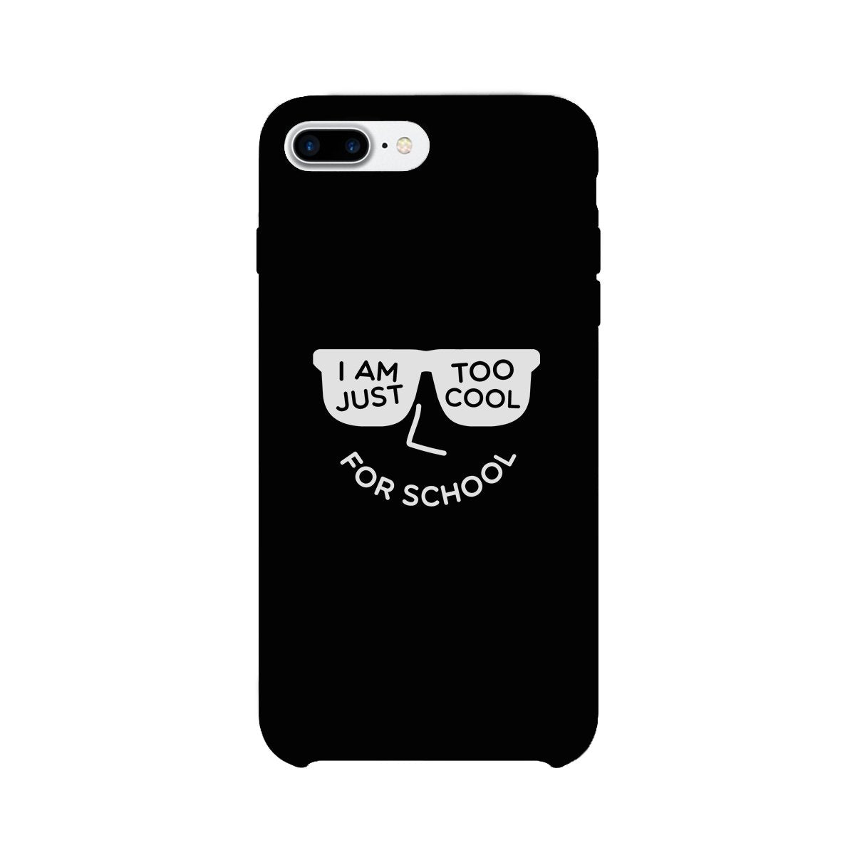 Too Cool For School Black Phone Case