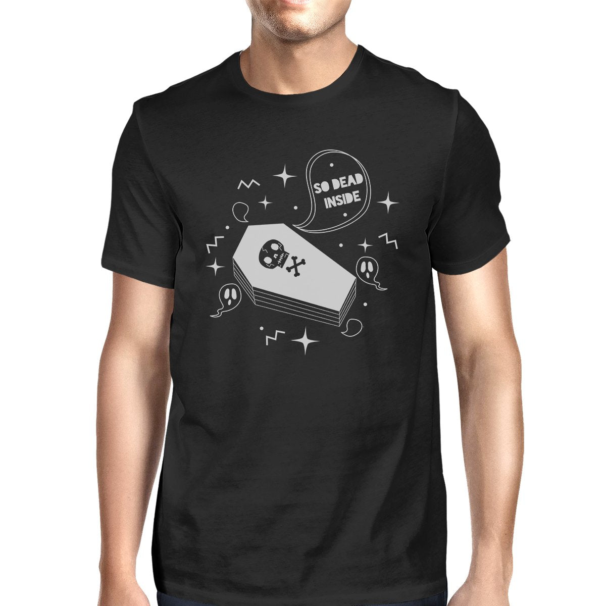 So Dead Inside Coffin Mens Black Shirt