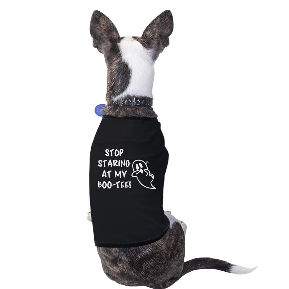 Stop Staring At My Boo-Tee Ghost Pets Black Shirt