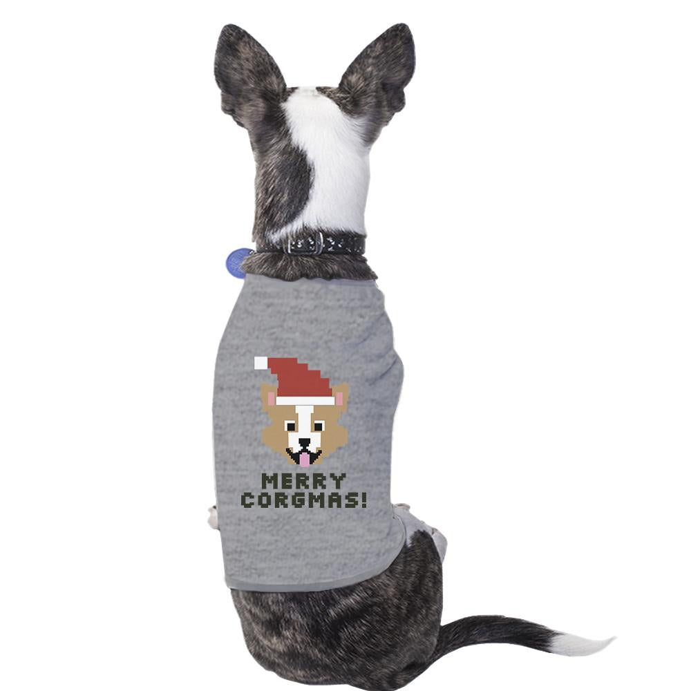 Merry Corgmas Corgi Pets Grey Shirt