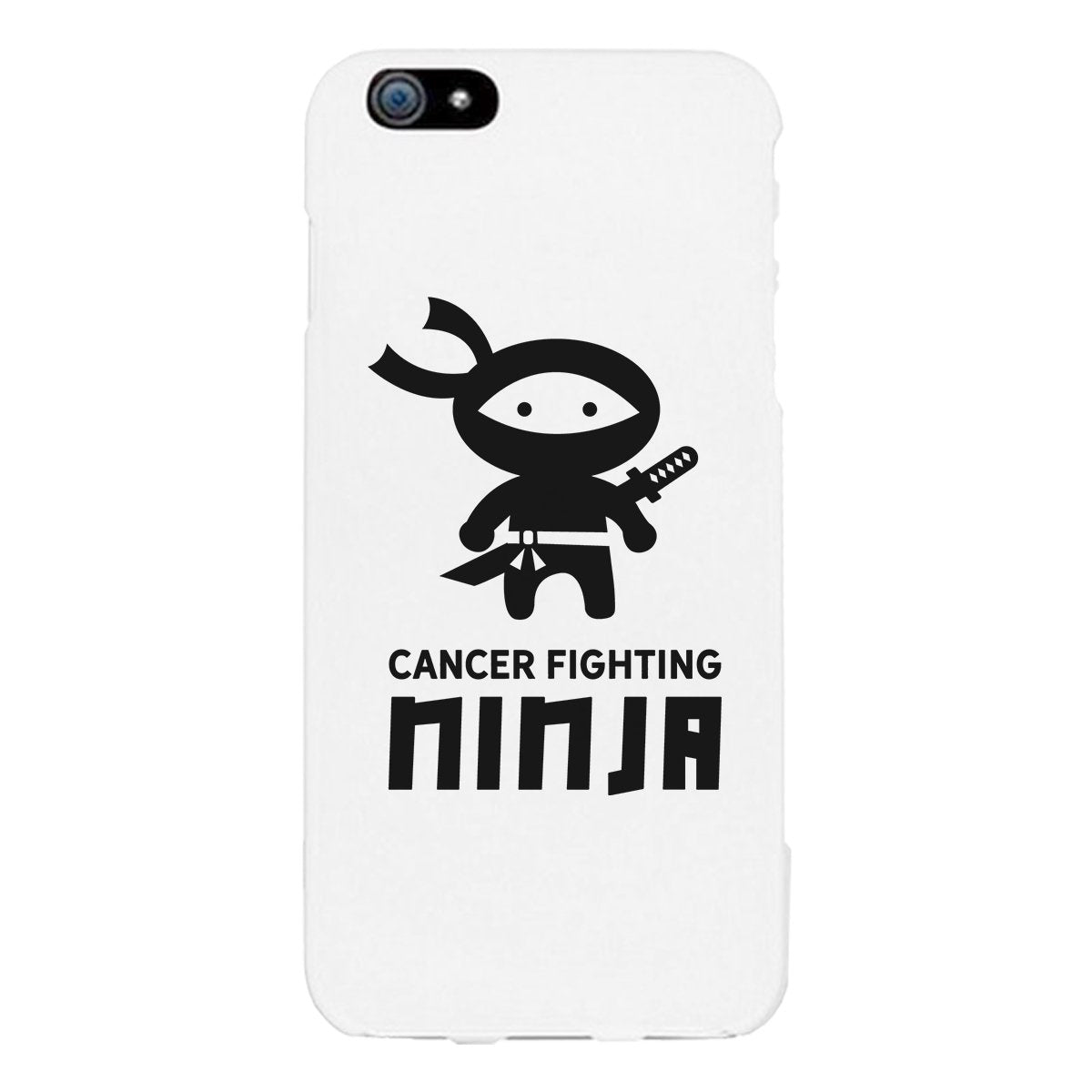 Cancer Fighting Ninja White Phone Case