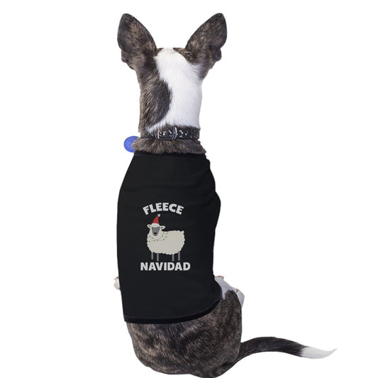 Fleece Navidad Pet Shirt for Small Dogs Funny Dog Lover X-mas Gifts