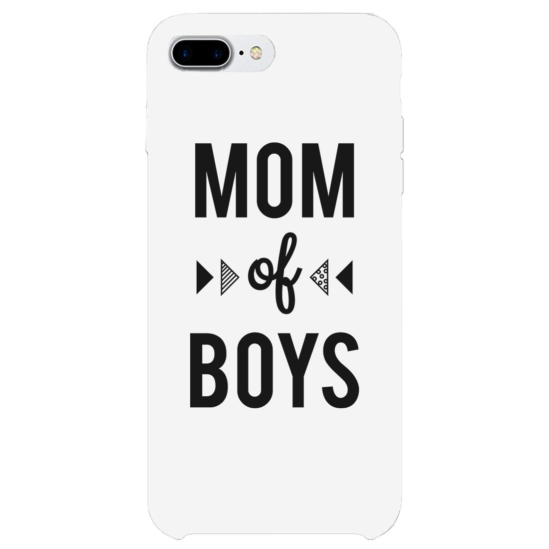 Mom Of Boys Phone Case Rubberized Coating Unique Mothers Gift Idea