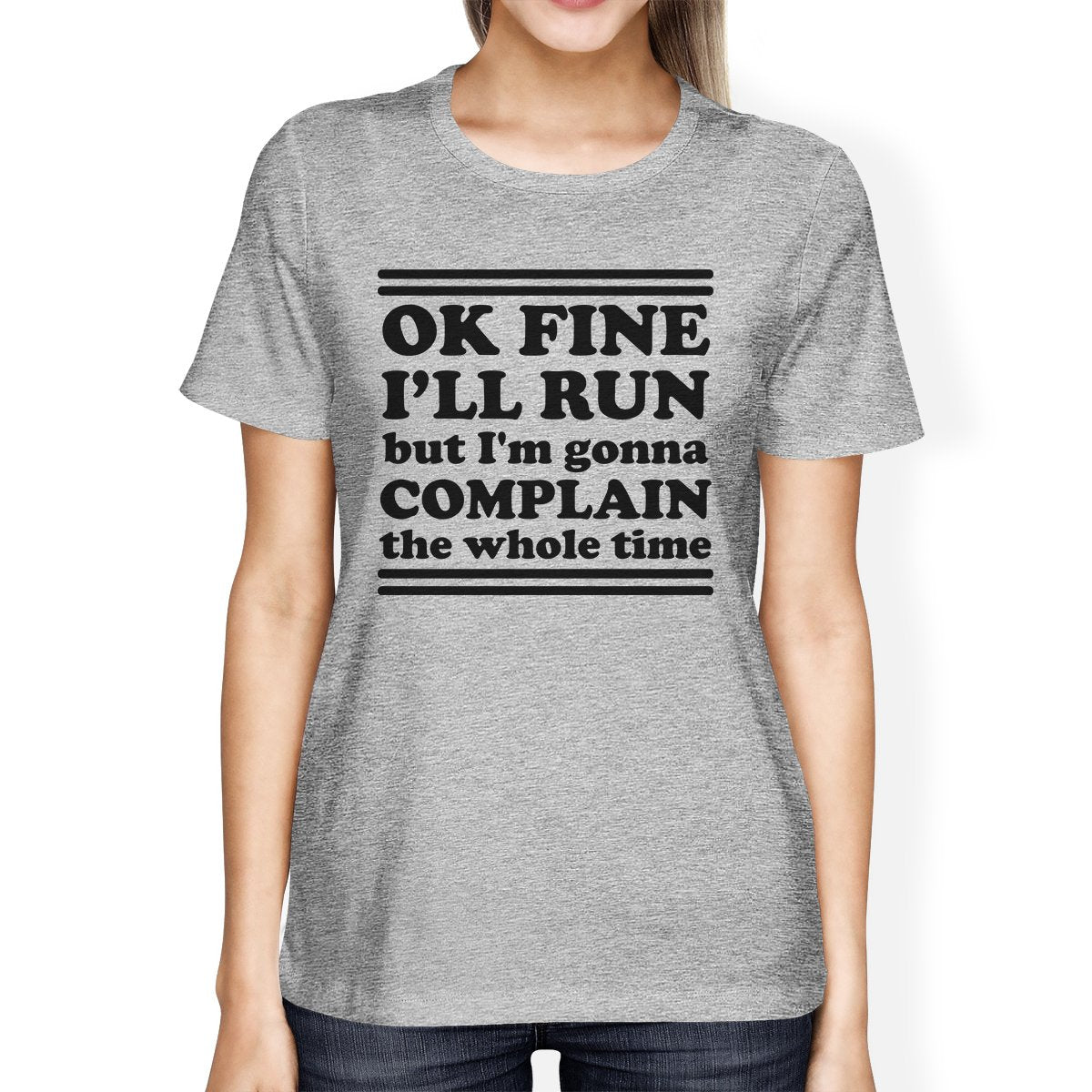 Run Complain Womens Lightweight Gift T-Shirt Cute Work Out Top