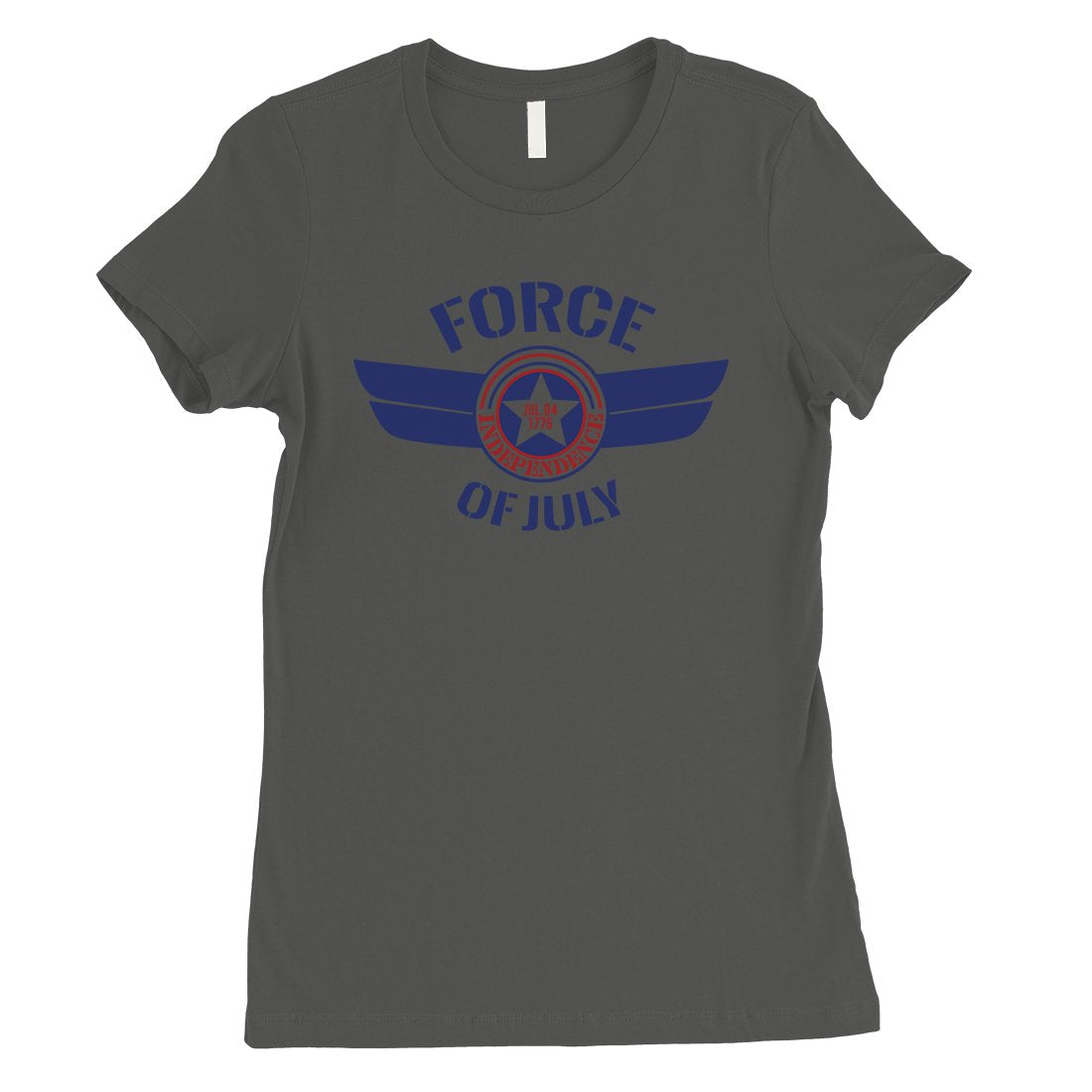 Force Of July Womens Graphic T-Shirt Cute 4th of July Outfit Gifts