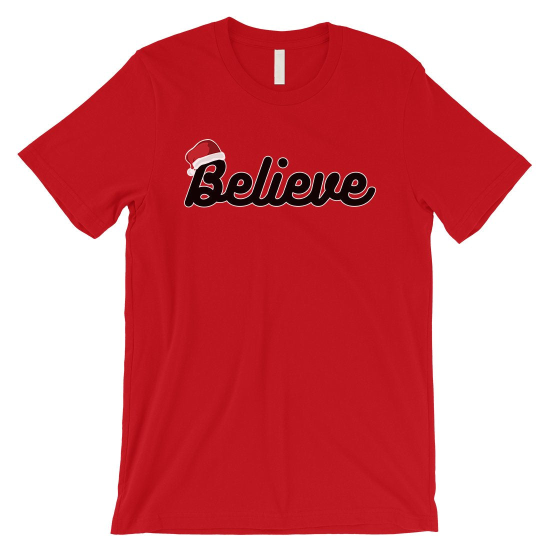 Believe Santa Hat Mens T-Shirt