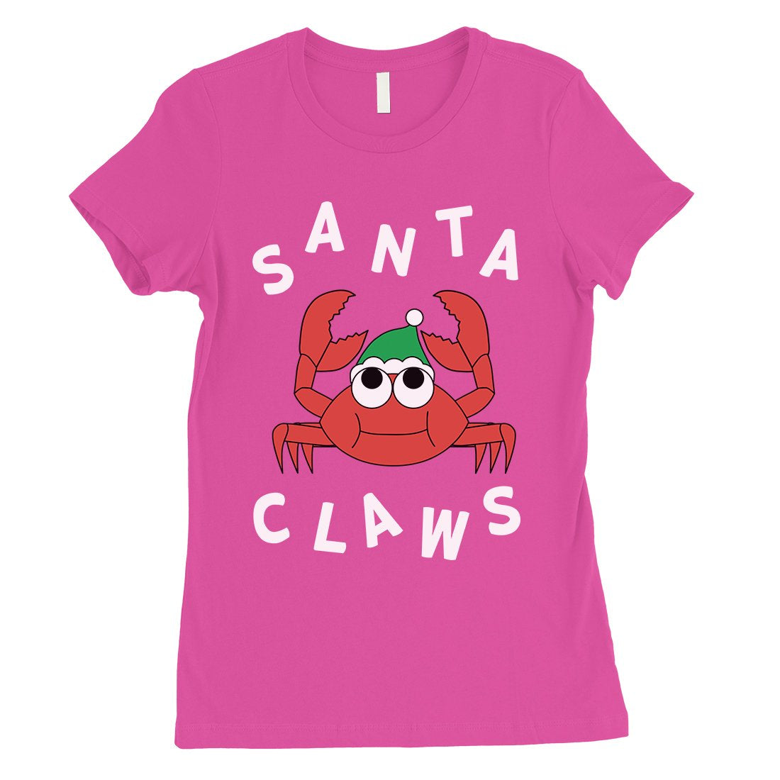 Santa Claws Crab Womens T-Shirt