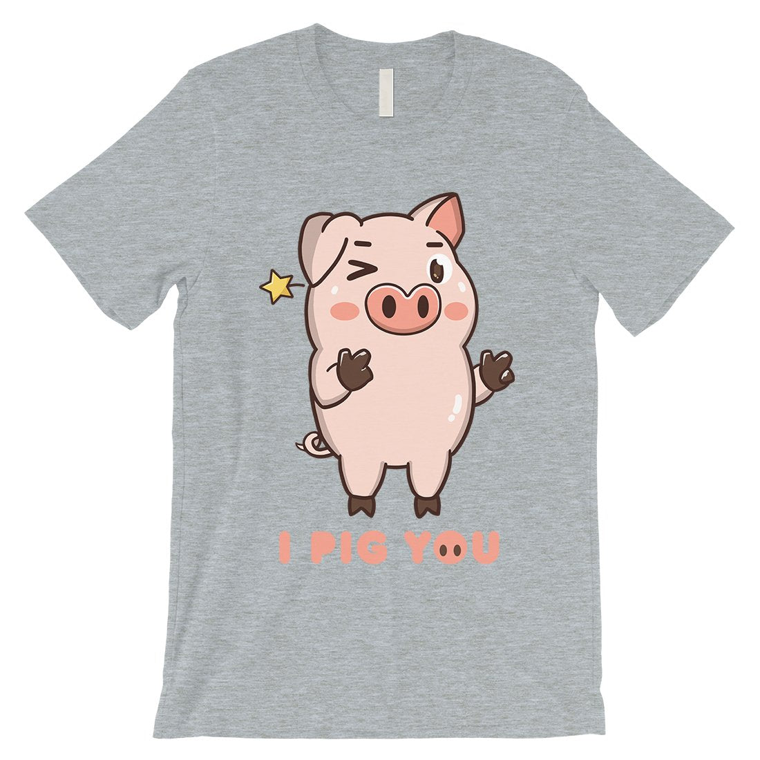 I Pig You Mens Funny Graphic T-Shirt For Cute Valentine's Day Gift