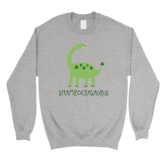 Shamrock Saurus Sweatshirt Unisex Funny St Patrick's Day Outfit