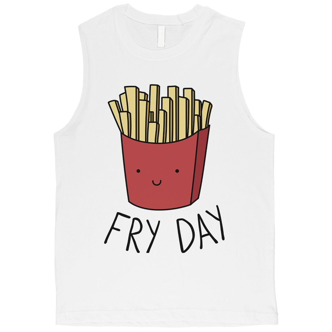 365 Printing Fry Day Mens Amazing Direct Strong Brave Personality Muscle Shirt