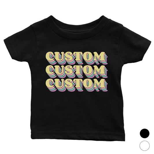 Sorority Theme Yellow Top Text Lovely Baby Personalized T-Shirt