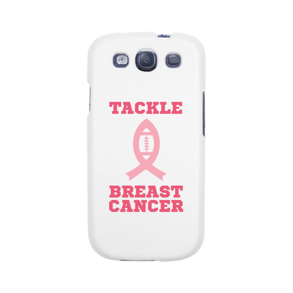 Tackle Breast Cancer Football White Phone Case