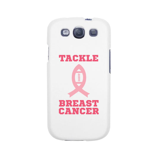 Tackle Breast Cancer Football White Phone Case