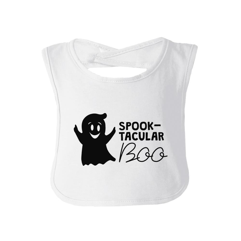 Spook-Tacular Boo Baby White Bib
