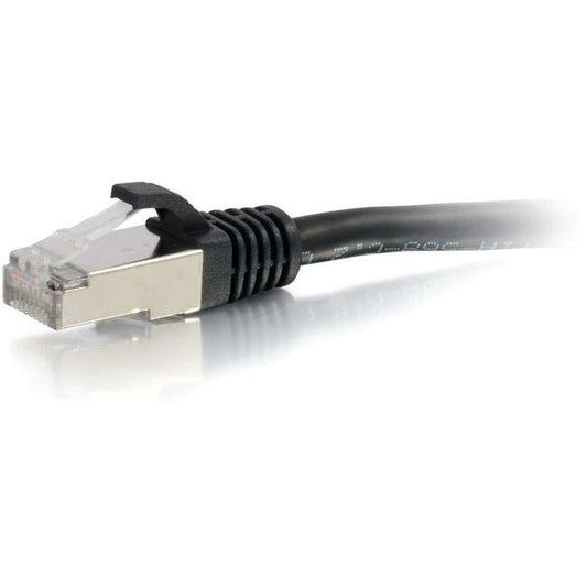 C2G-35ft Cat6 Snagless Shielded (STP) Network Patch Cable - Black