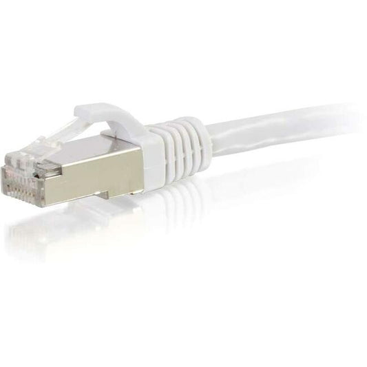 C2G-20ft Cat6 Snagless Shielded (STP) Network Patch Cable - White