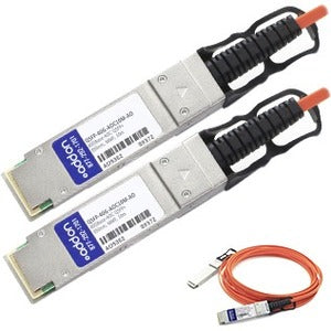 AddOn MSA and TAA Compliant 40GBase-AOC QSFP+ to QSFP+ Direct Attach Cable (850nm, MMF, 10m)