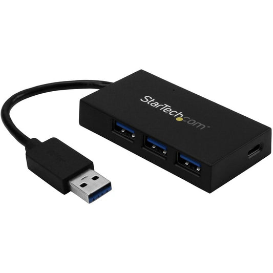 StarTech.com 4 Port USB Hub - USB 3.0 - USB A to 3x USB A and 1x USB C - USB Port Expander